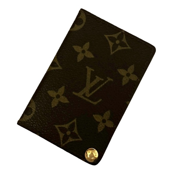 Louis Vuitton AUTHENTIC Vintage 1986 Monogram Porte Cartes Pression Card Case - Picture 1 of 16